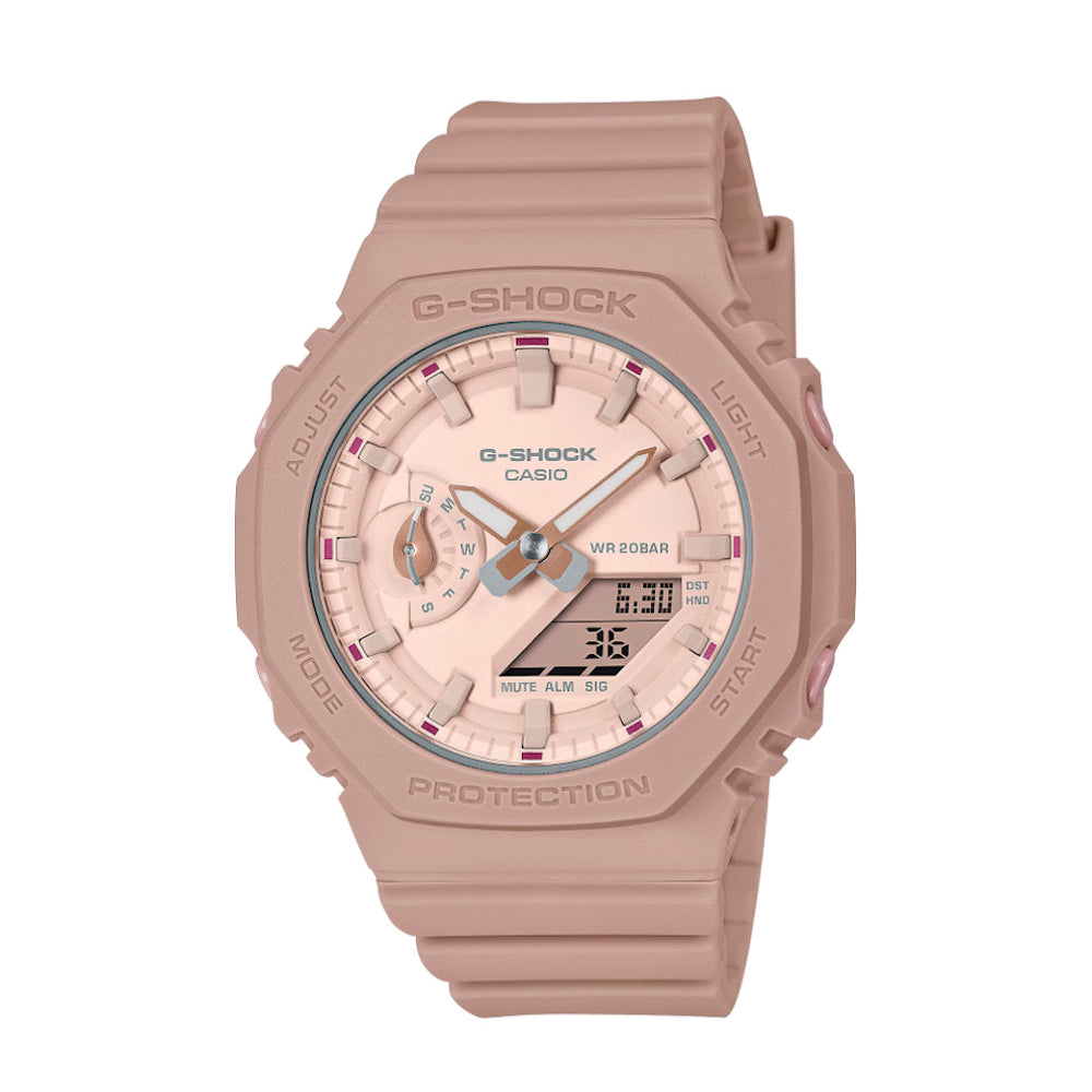 RELOJ PARA MUJER CASIO G-SHOCK  GMA-S2100NC-4A2DR -ROSADO - Tiendas Casio TITEC