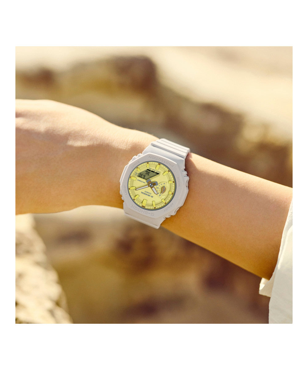 RELOJ PARA MUJER CASIO G-SHOCK  GMA-S2100NC-4ADR -AMARILLO - Tiendas Casio TITEC