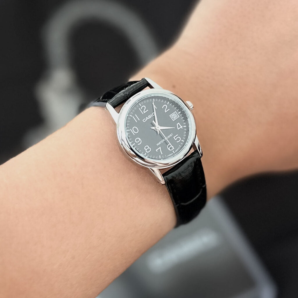 RELOJ PARA MUJER CASIO LTP-V002L-1BUDF -NEGRO - Tiendas Casio TITEC