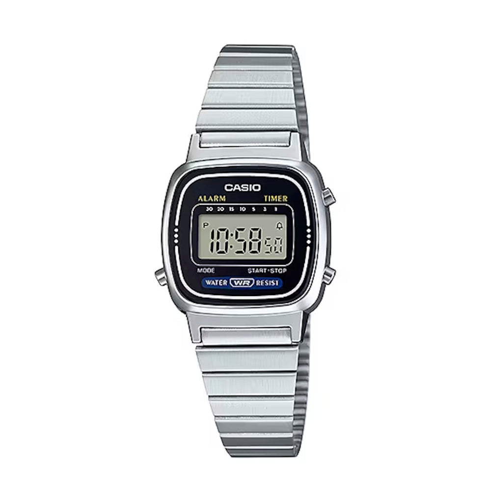 RELOJ CASIO VINTAGE LA670WA-1DF -NEGRO - Tiendas Casio TITEC