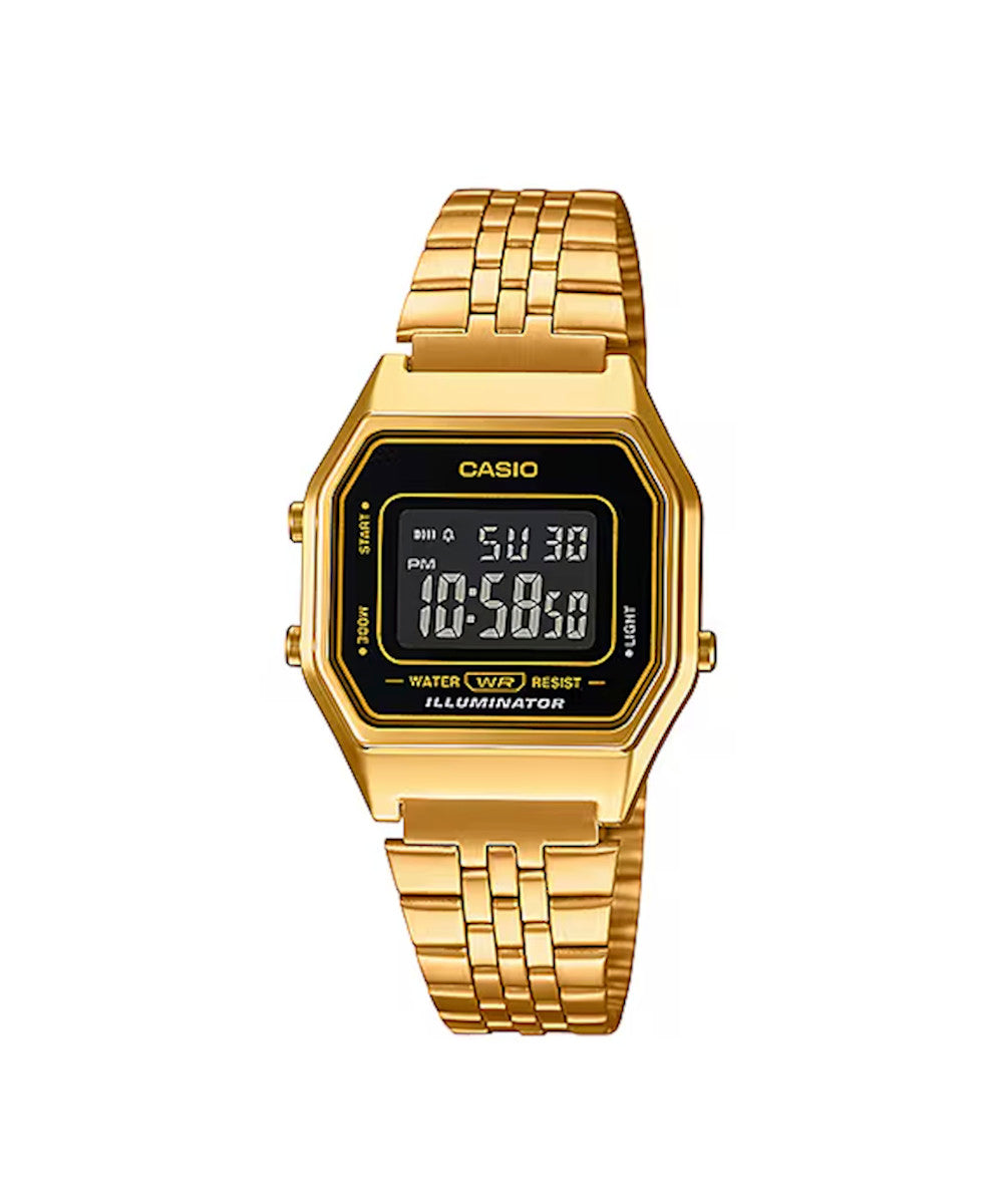 RELOJ CASIO VINTAGE LA680WGA-1BDF -DORADO - Tiendas Casio TITEC