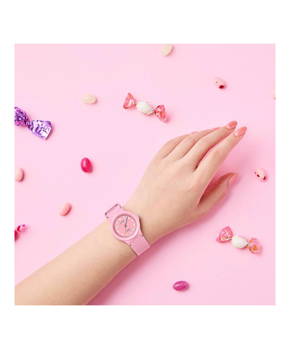 RELOJ PARA MUJER CASIO LQ-24B-4BDF -ROSADO - Tiendas Casio TITEC