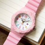 RELOJ PARA MUJER CASIO LRW-200H-4B2VDF -ROSADO