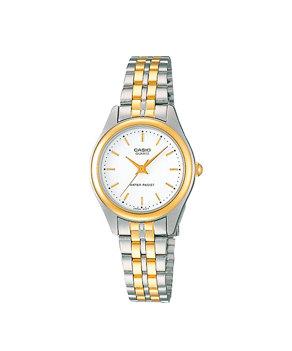 RELOJ PARA MUJER CASIO LTP-1129G-7ARDF -BLANCO - Tiendas Casio TITEC