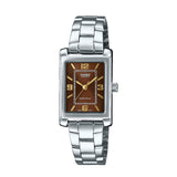 RELOJ PARA MUJER CASIO LTP-1234DD-5ADF -CAFÉ