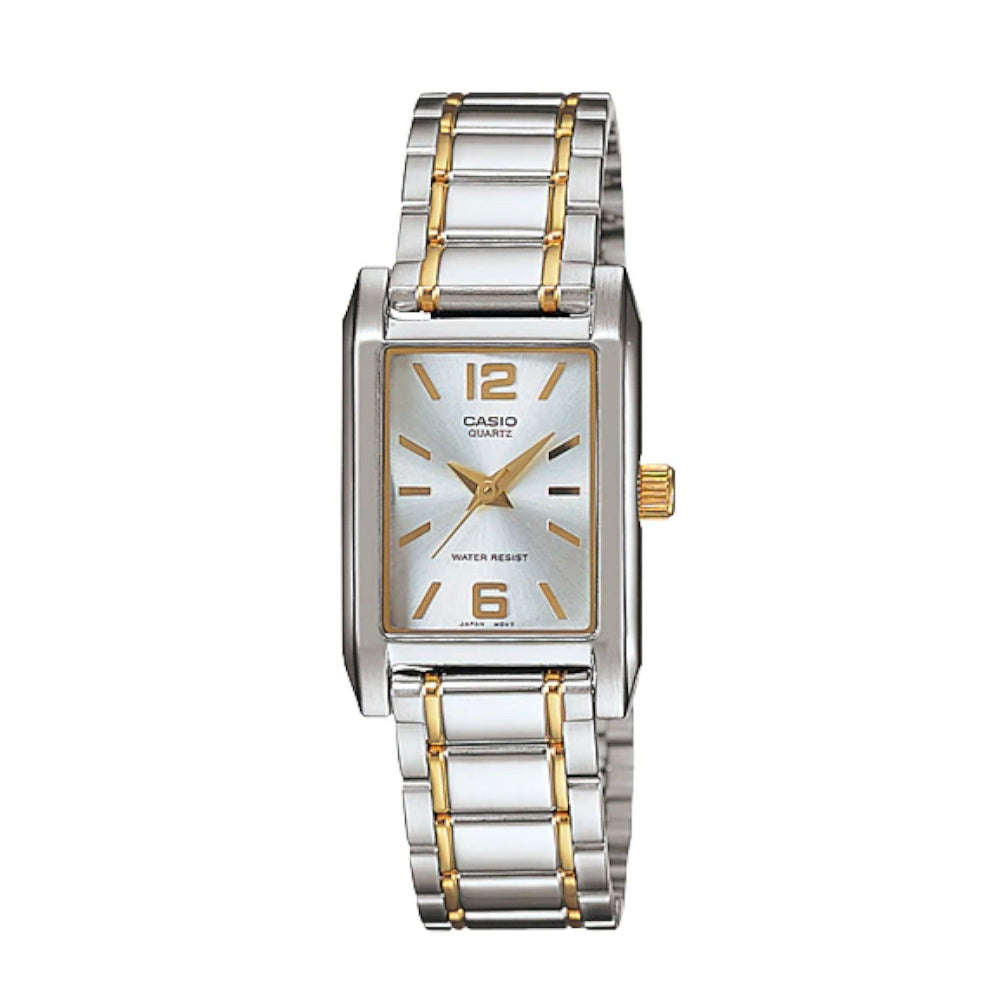 RELOJ PARA MUJER CASIO LTP-1235SG-7ADF -BLANCO - Tiendas Casio TITEC