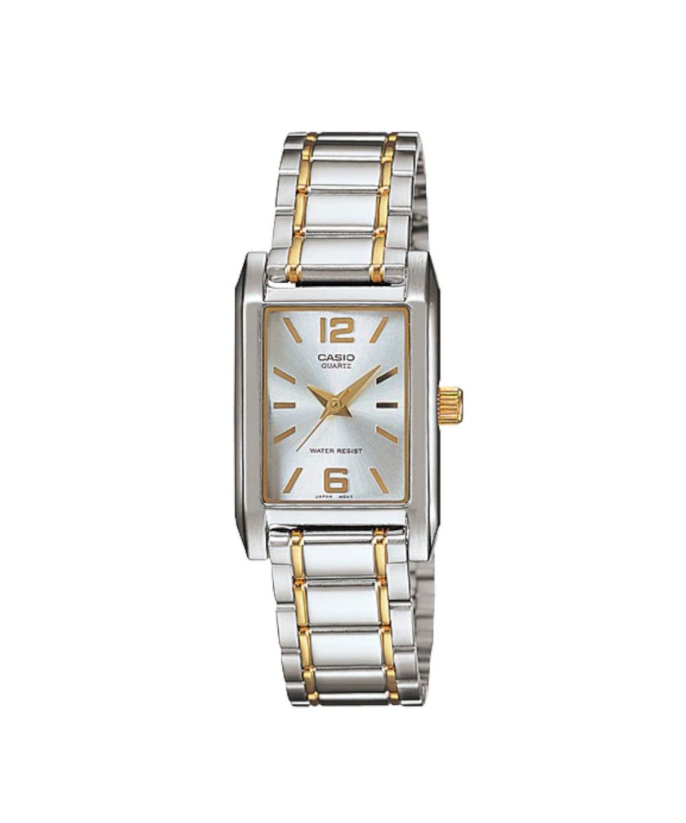 RELOJ PARA MUJER CASIO LTP-1235SG-7ADF -BLANCO - Tiendas Casio TITEC