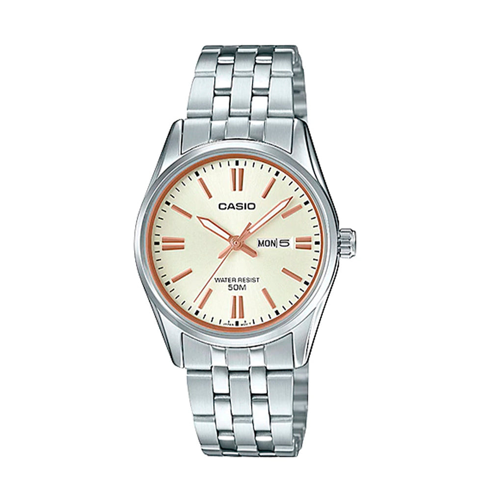 RELOJ PARA MUJER CASIO LTP-1335D-9AVDF -AMARILLO - Tiendas Casio TITEC