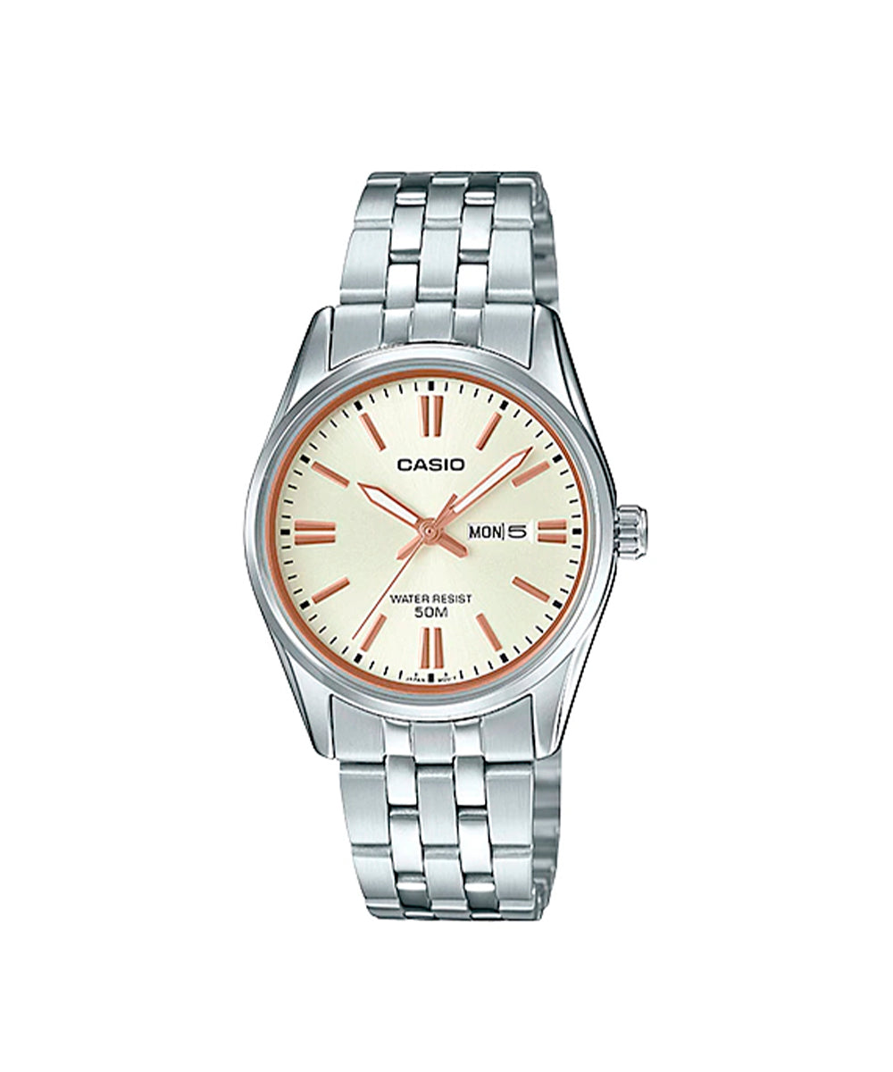 RELOJ PARA MUJER CASIO LTP-1335D-9AVDF -AMARILLO - Tiendas Casio TITEC