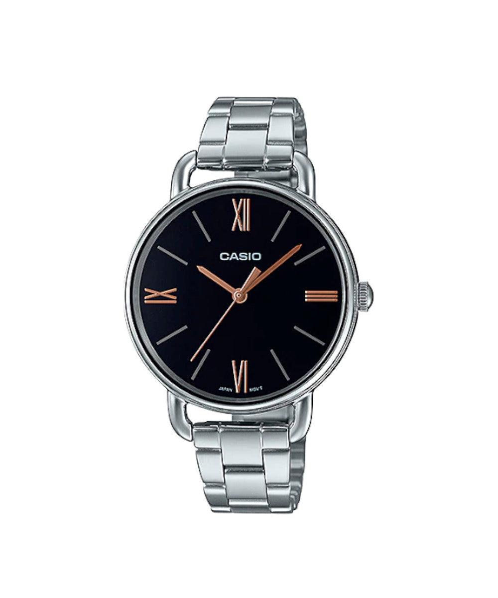 RELOJ PARA MUJER CASIO LTP-E414D-1ADF -NEGRO - Tiendas Casio TITEC