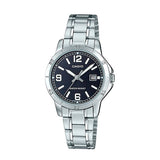 RELOJ PARA MUJER CASIO LTP-V004D-1B2UDF -PLATEADO