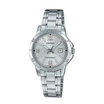 RELOJ PARA MUJER CASIO LTP-V004D-7B2UDF -PLATEADO - Tiendas Casio TITEC