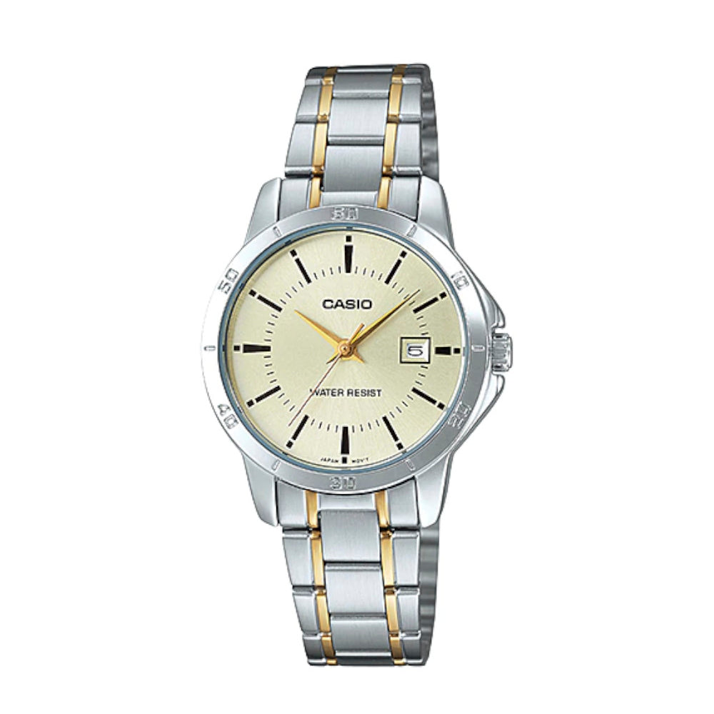 RELOJ PARA MUJER CASIO LTP-V004SG-9AUDF -AMARILLO - Tiendas Casio TITEC