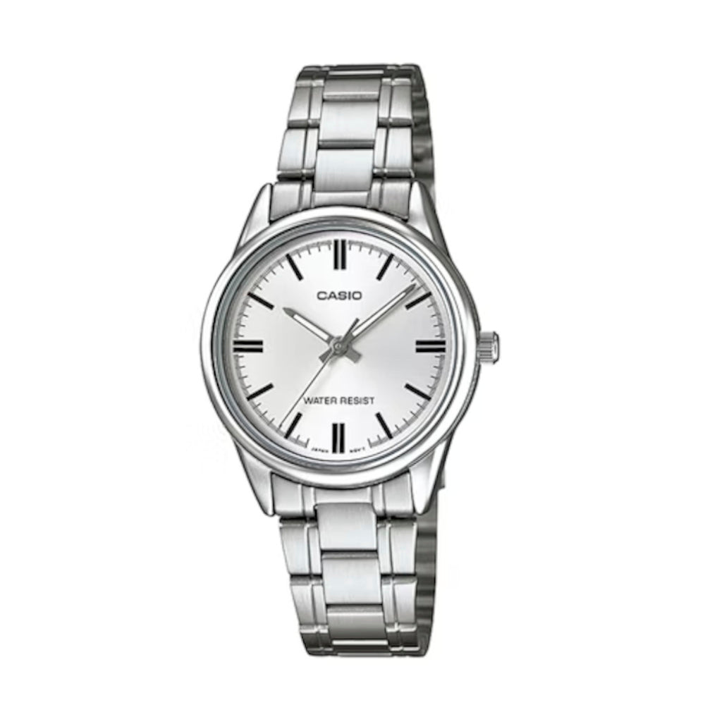 RELOJ PARA MUJER CASIO LTP-V005D-7AUDF -BLANCO - Tiendas Casio TITEC