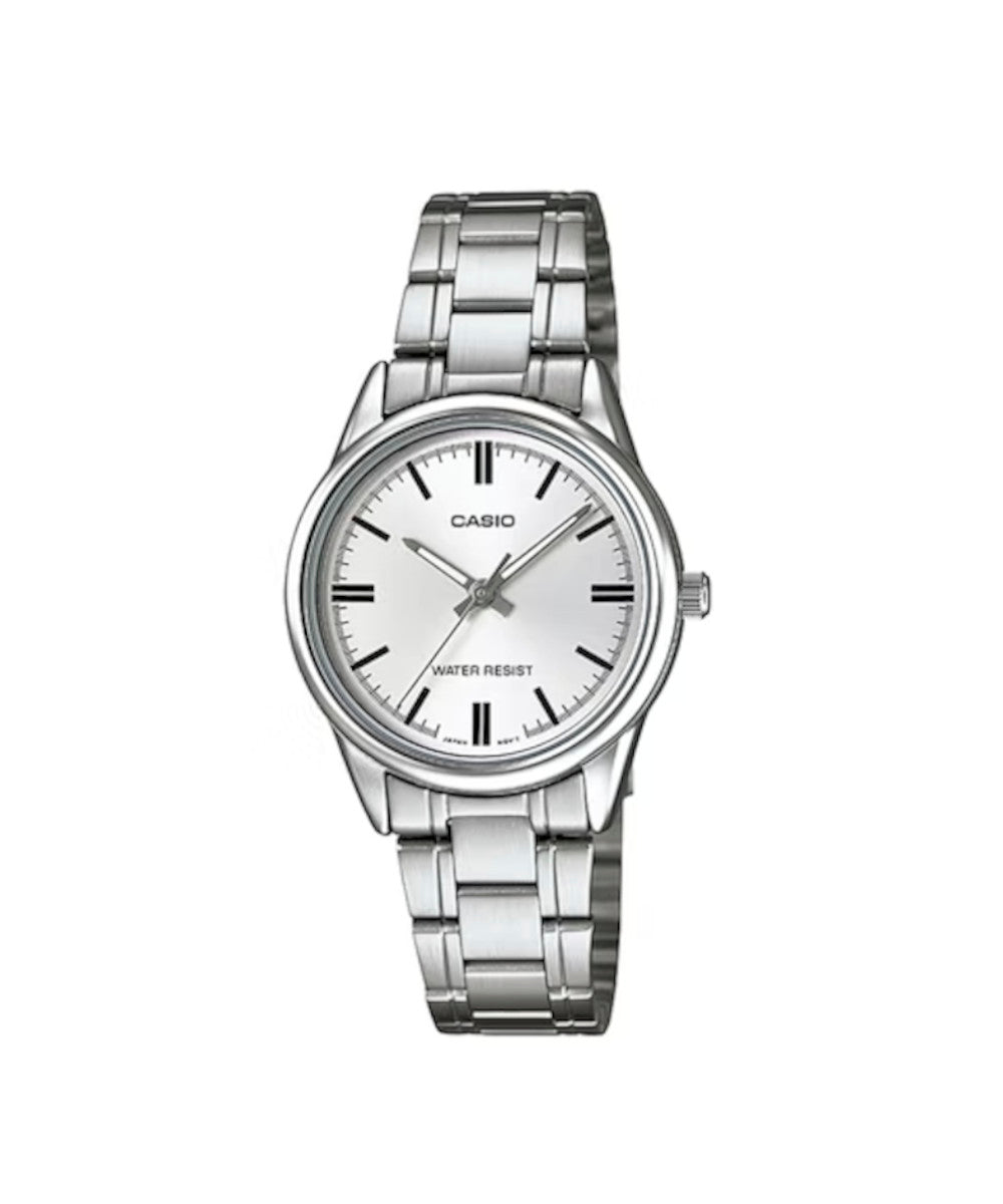 RELOJ PARA MUJER CASIO LTP-V005D-7AUDF -BLANCO - Tiendas Casio TITEC