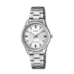 RELOJ PARA MUJER CASIO LTP-V005D-7AUDF -BLANCO - Tiendas Casio TITEC