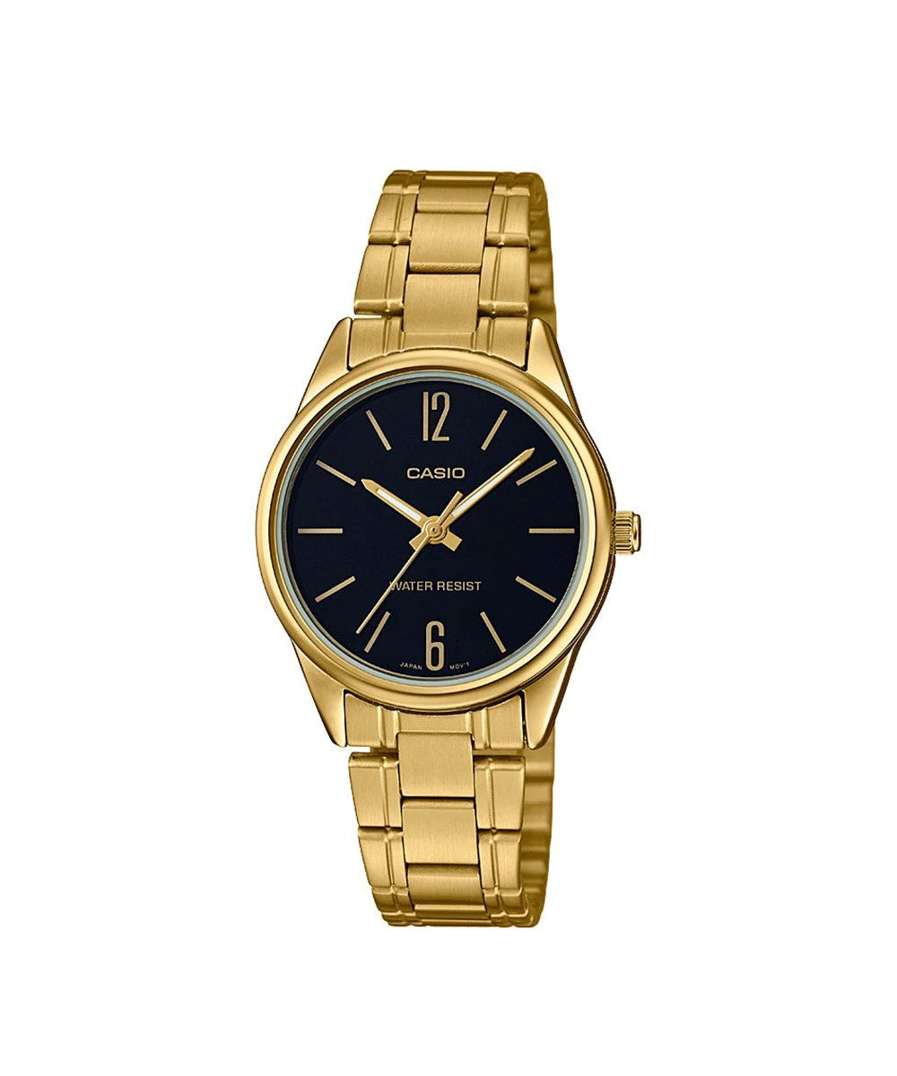 RELOJ PARA MUJER CASIO LTP-V005G-1BUDF -NEGRO - Tiendas Casio TITEC