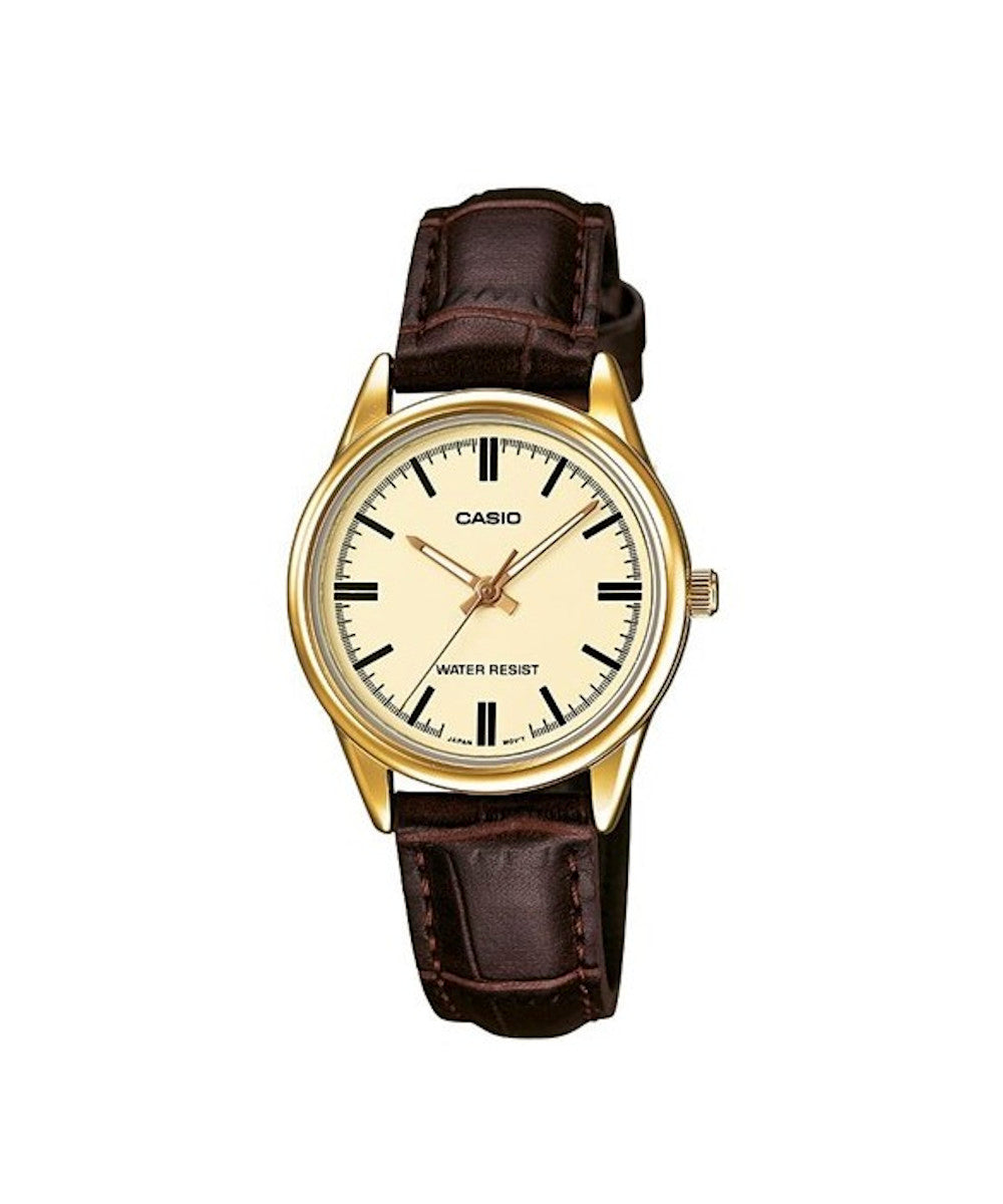 RELOJ PARA MUJER CASIO LTP-V005GL-9AUDF -AMARILLO - Tiendas Casio TITEC