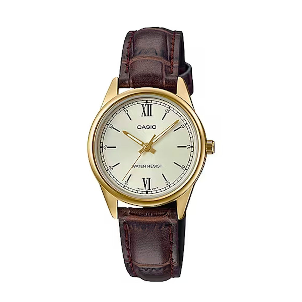 RELOJ PARA MUJER CASIO LTP-V005GL-9BUDF -AMARILLO - Tiendas Casio TITEC