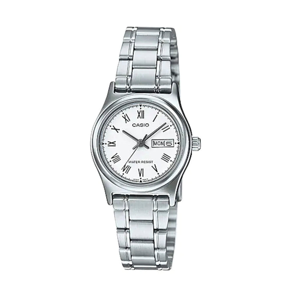 RELOJ PARA MUJER CASIO LTP-V006D-7BUDF -BLANCO - Tiendas Casio TITEC