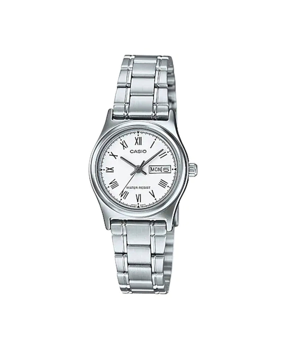 RELOJ PARA MUJER CASIO LTP-V006D-7BUDF -BLANCO - Tiendas Casio TITEC