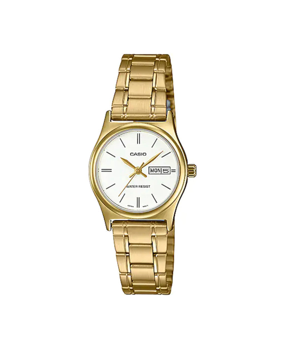 RELOJ PARA MUJER CASIO LTP-V006G-7BUDF -BLANCO - Tiendas Casio TITEC