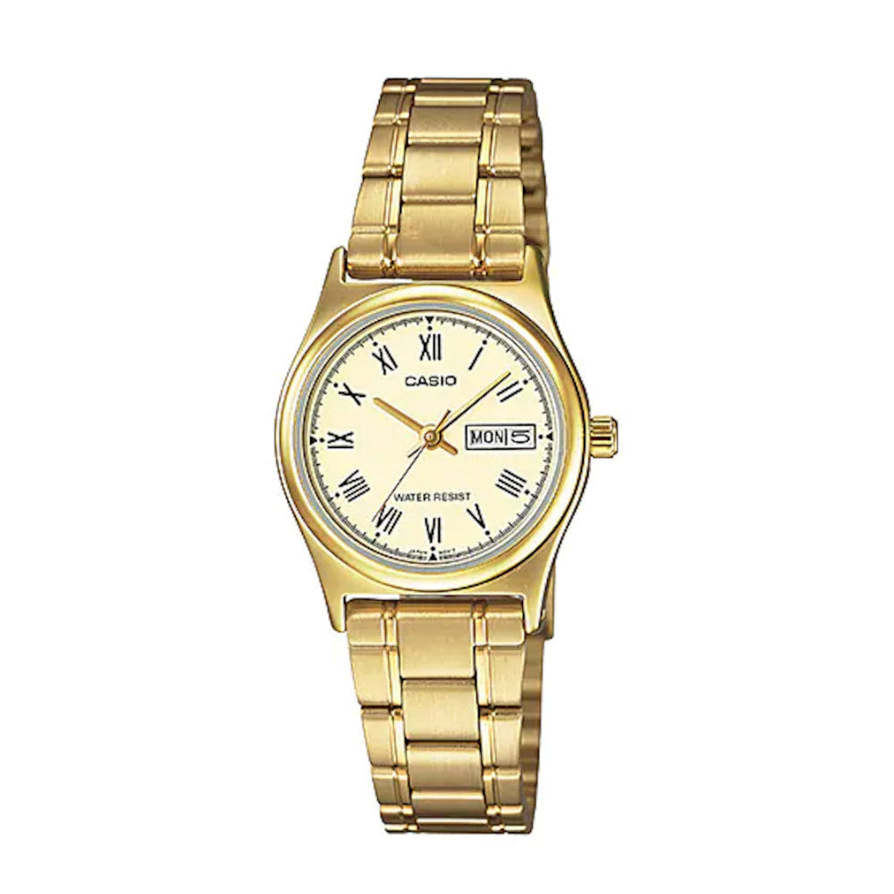 RELOJ PARA MUJER CASIO LTP-V006G-9BUDF -AMARILLO - Tiendas Casio TITEC