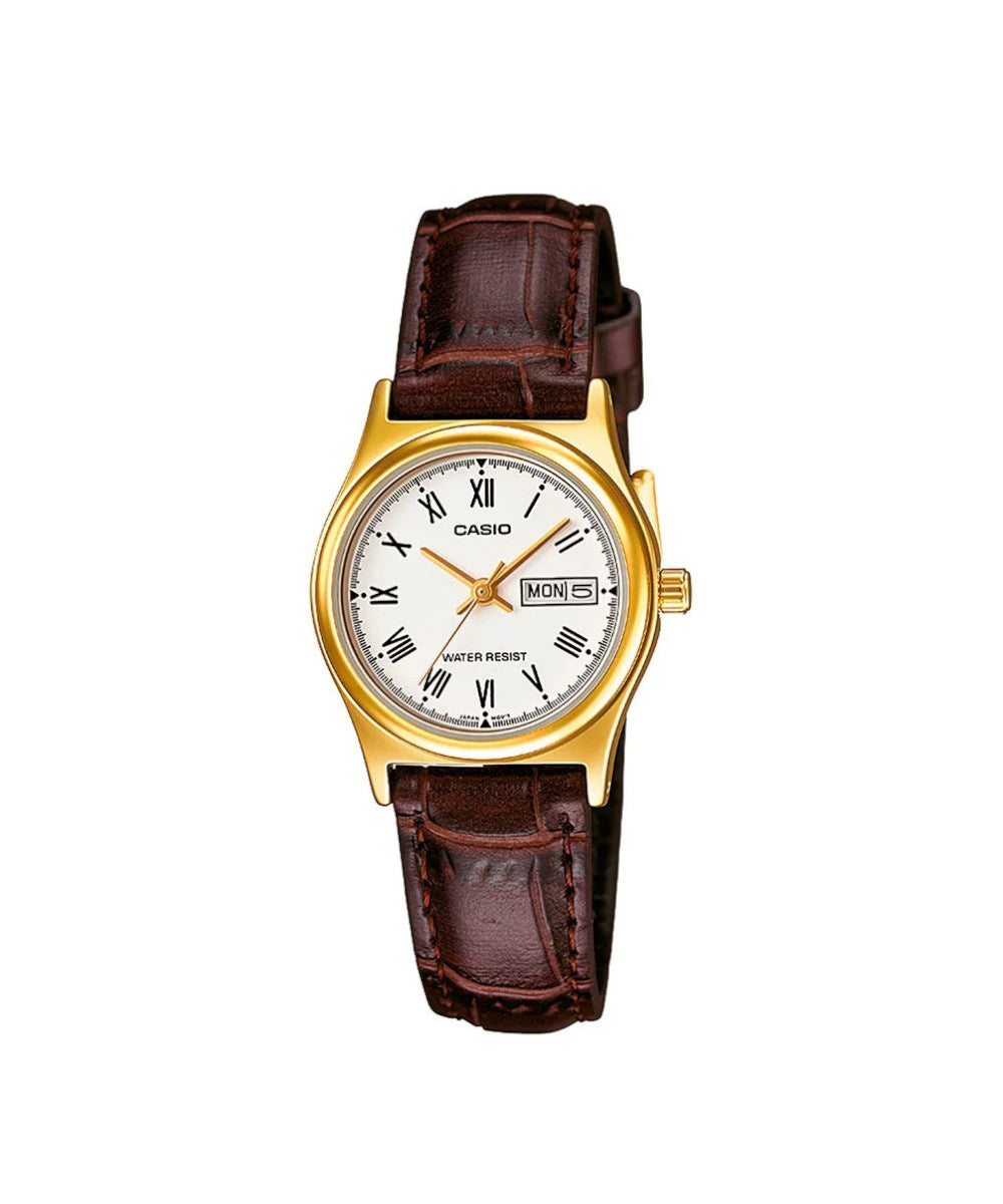 RELOJ PARA MUJER CASIO LTP-V006GL-7BUDF -BLANCO - Tiendas Casio TITEC