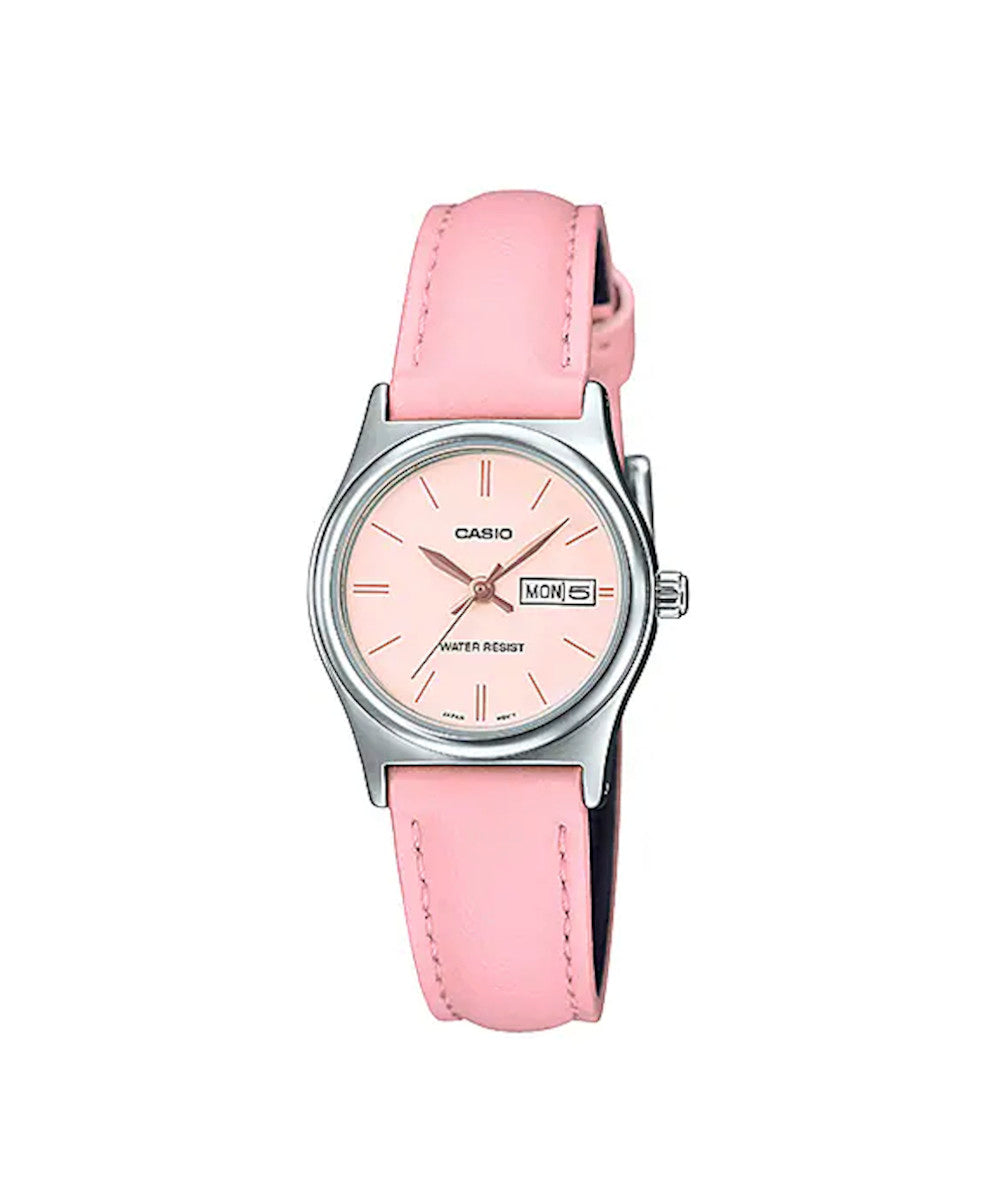 RELOJ PARA MUJER CASIO LTP-V006L-4BUDF -ROSADO - Tiendas Casio TITEC