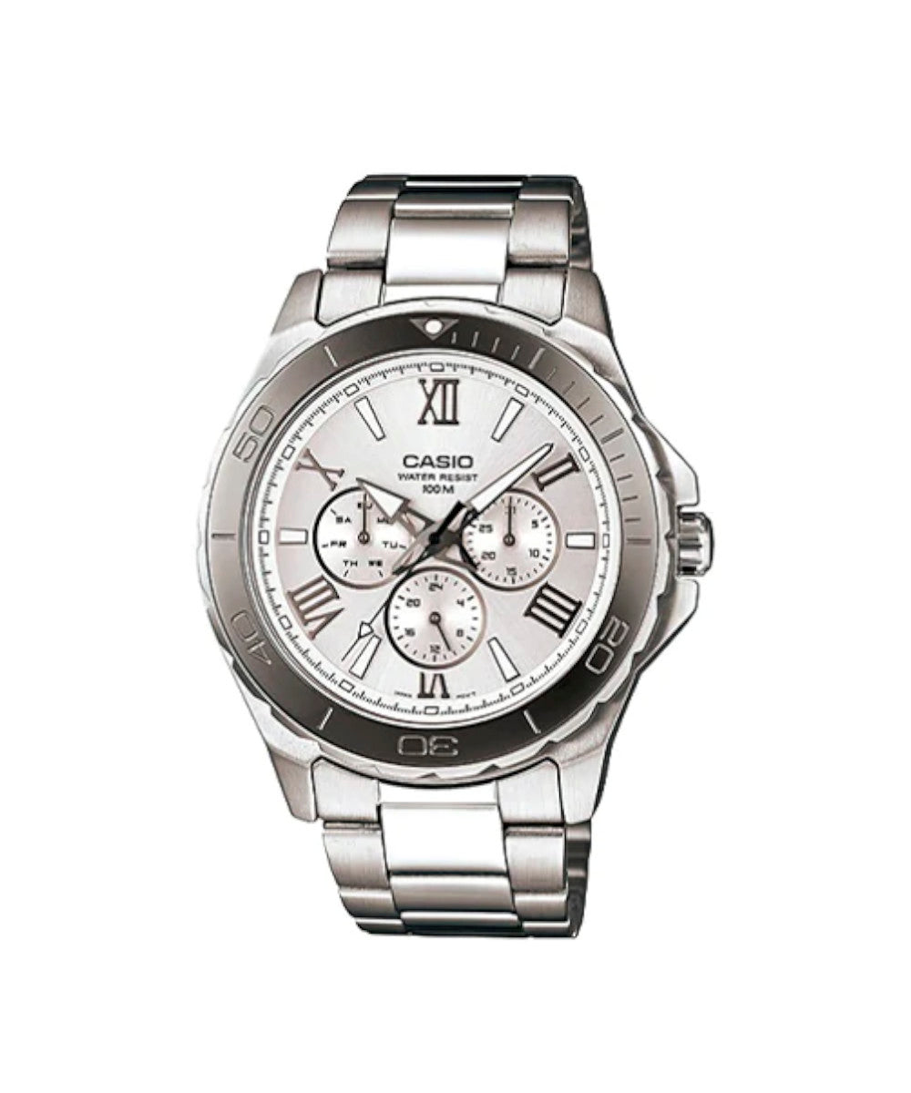RELOJ PARA HOMBRE CASIO MTD-1075D-7AVDF -BLANCO - Tiendas Casio TITEC