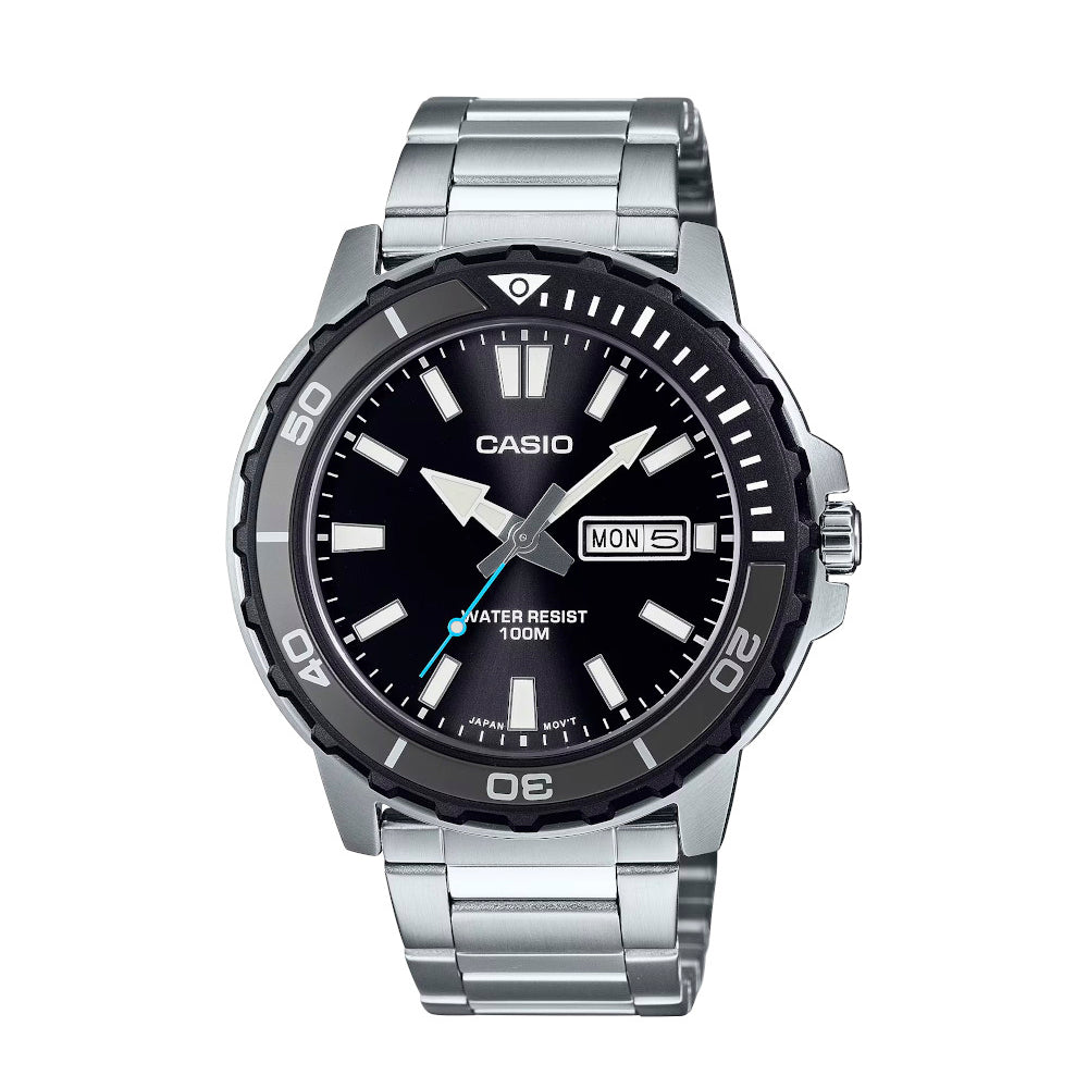 RELOJ PARA HOMBRE CASIO MTD-125D-1A3VDF -NEGRO - Tiendas Casio TITEC