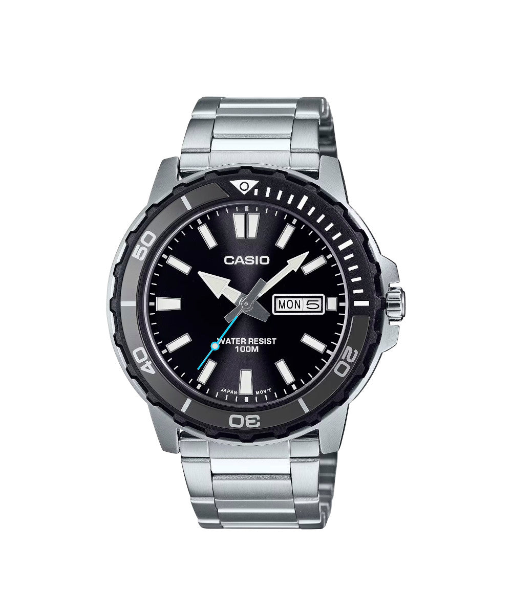 RELOJ PARA HOMBRE CASIO MTD-125D-1A3VDF -NEGRO - Tiendas Casio TITEC