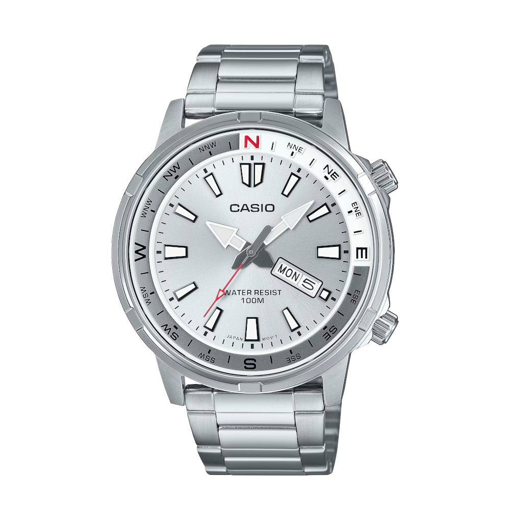 RELOJ PARA HOMBRE CASIO MTD-130D-7AVDF -BLANCO - Tiendas Casio TITEC