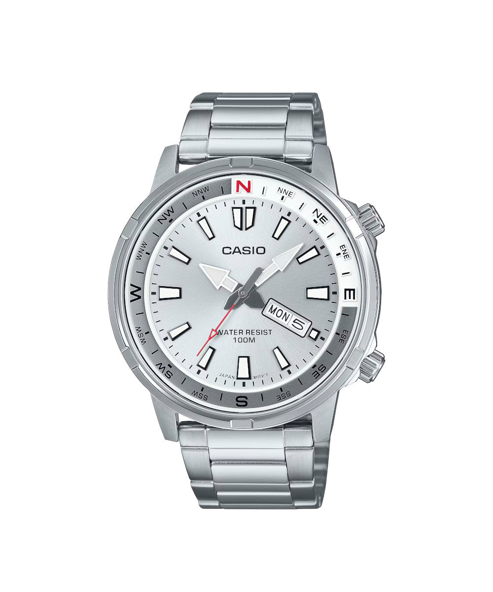 RELOJ PARA HOMBRE CASIO MTD-130D-7AVDF -BLANCO - Tiendas Casio TITEC
