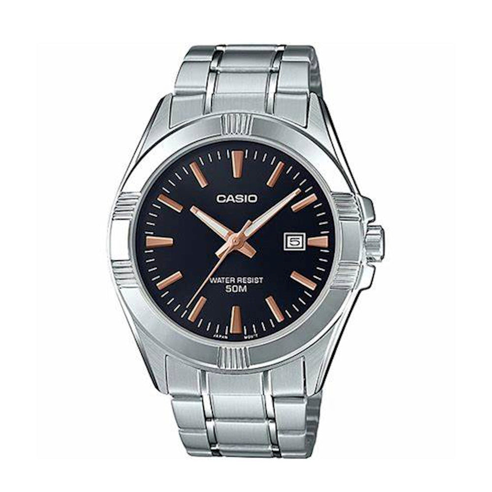 RELOJ PARA HOMBRE CASIO MTP-1308D-1A2VDF -NEGRO - Tiendas Casio TITEC
