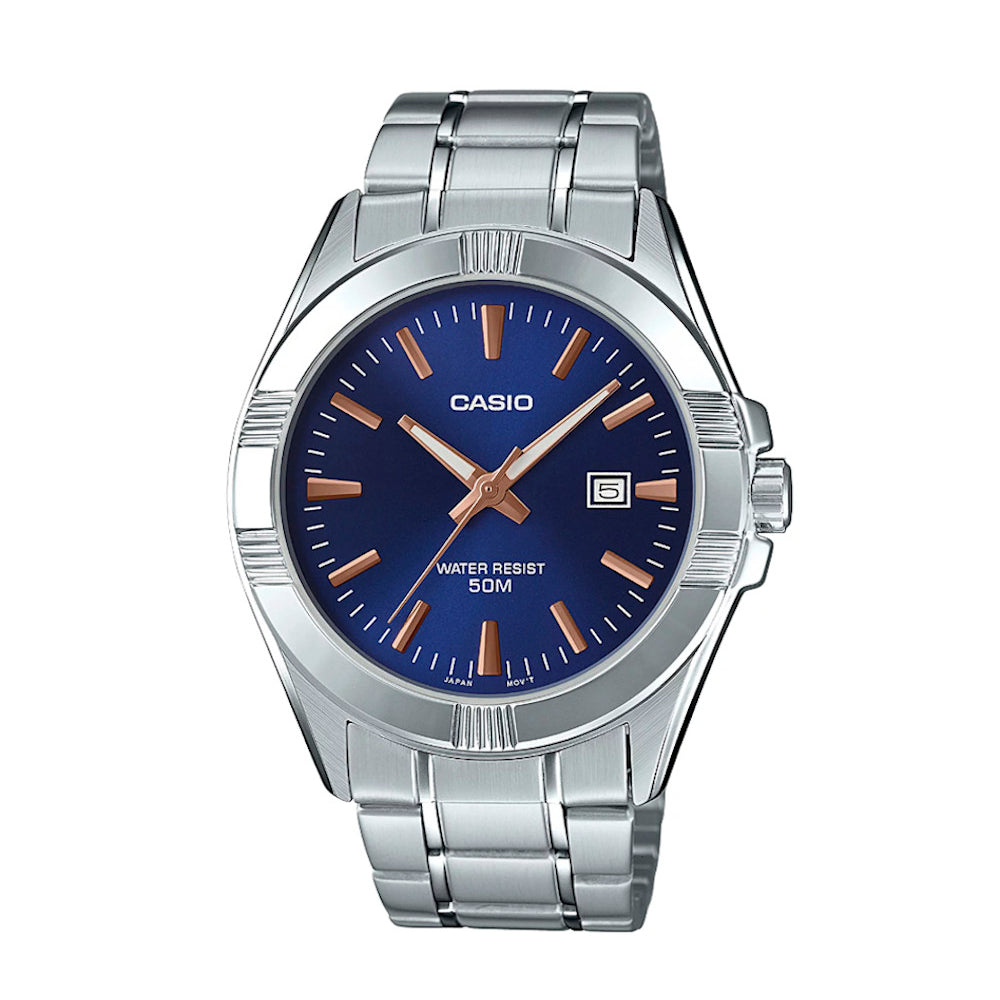 RELOJ PARA HOMBRE CASIO MTP-1308D-2AVDF -AZUL - Tiendas Casio TITEC
