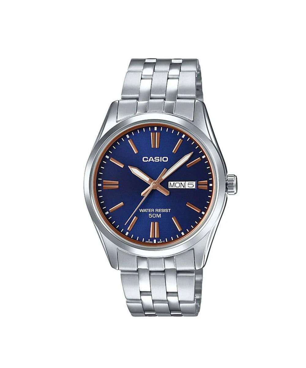 RELOJ PARA HOMBRE CASIO MTP-1335D-2A2VDF -AZUL - Tiendas Casio TITEC