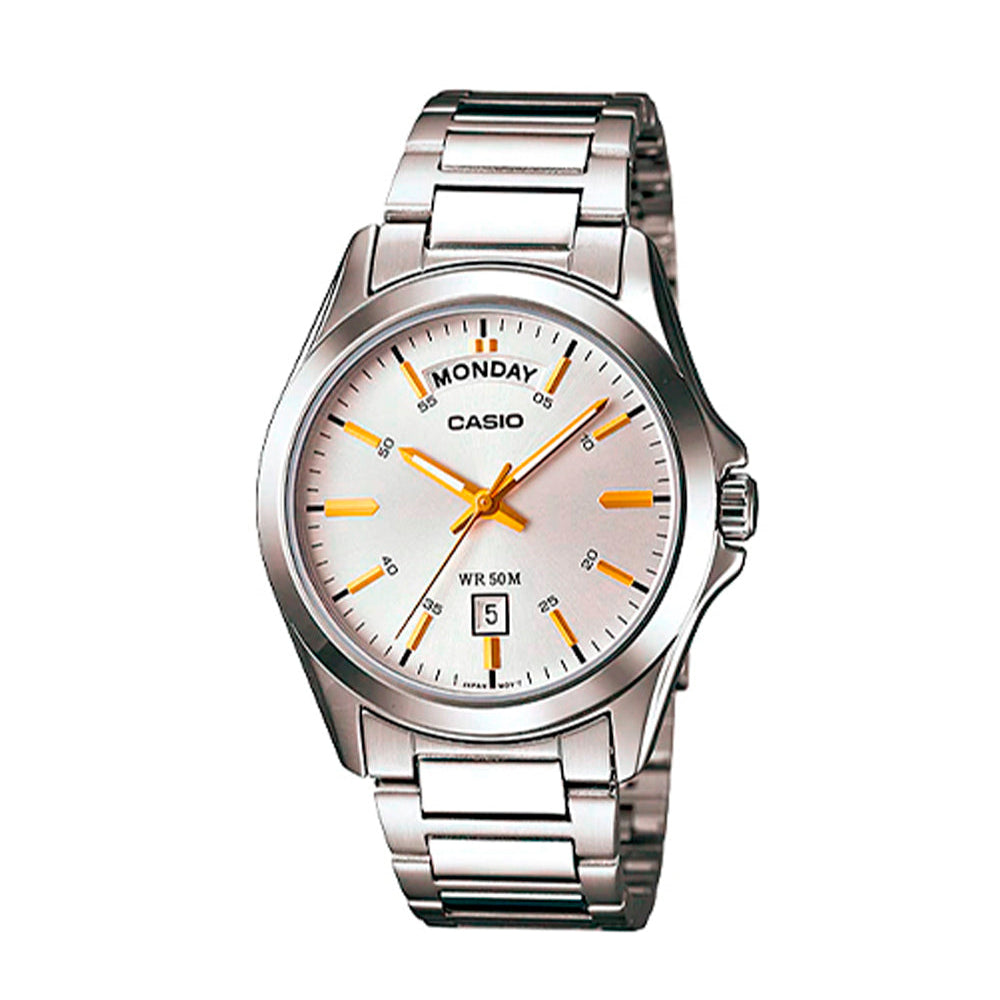 RELOJ PARA HOMBRE CASIO MTP-1370D-7A2VDF -BLANCO - Tiendas Casio TITEC