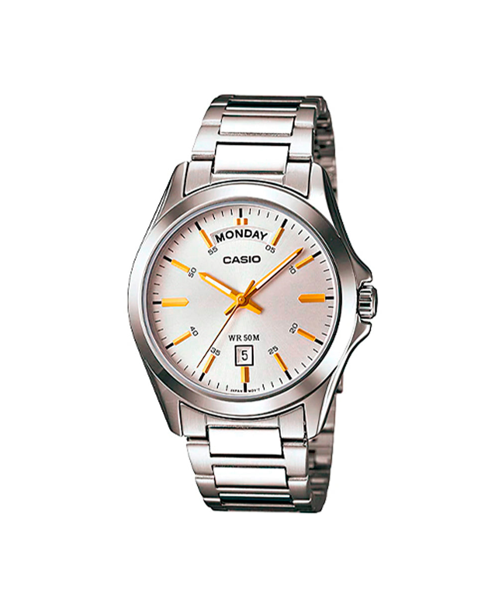 RELOJ PARA HOMBRE CASIO MTP-1370D-7A2VDF -BLANCO - Tiendas Casio TITEC