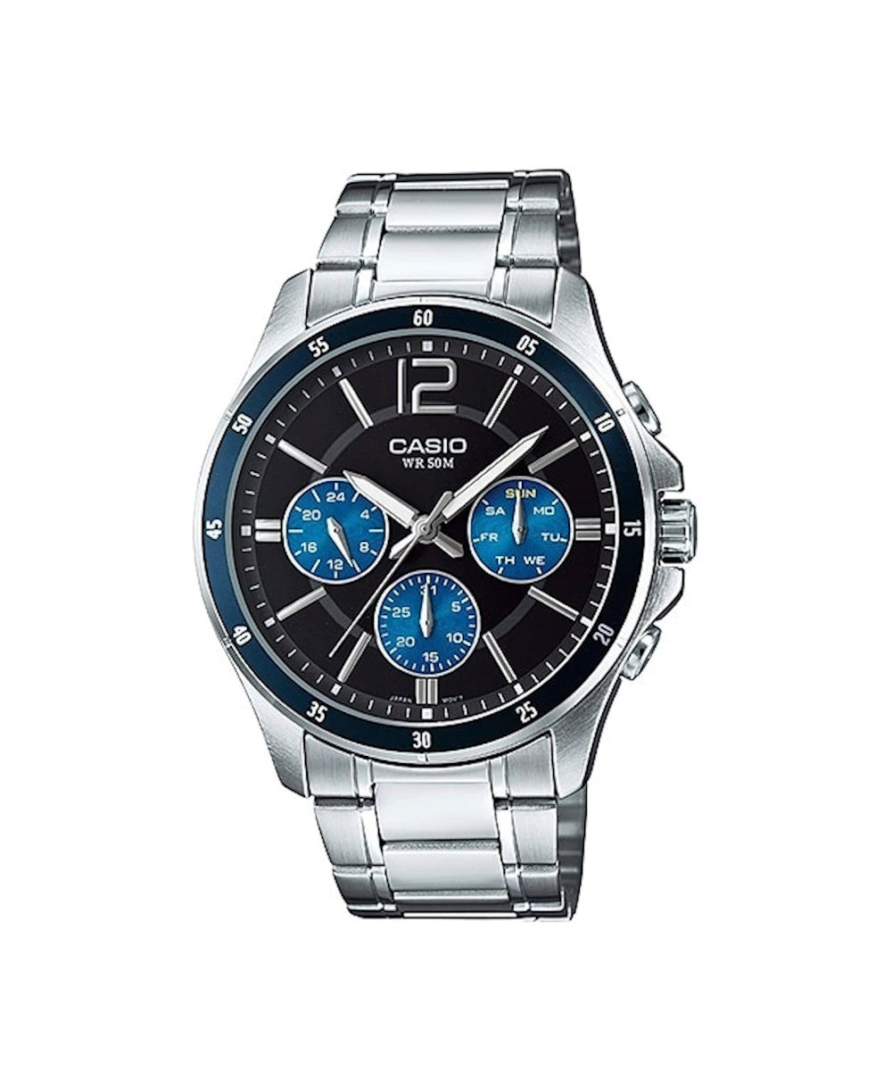 RELOJ PARA HOMBRE CASIO MTP-1374D-2AVDF -AZUL - Tiendas Casio TITEC