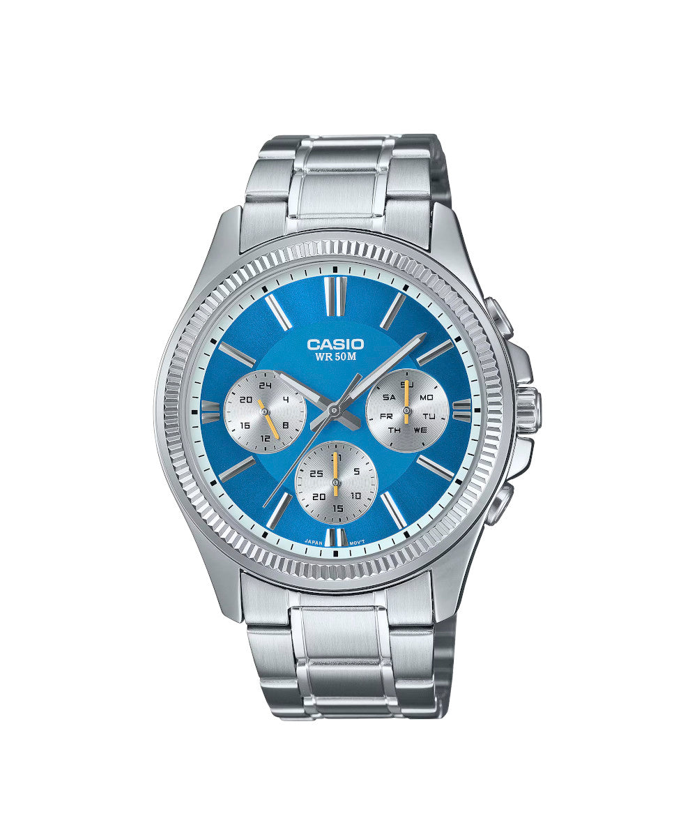 RELOJ PARA HOMBRE CASIO MTP-1375D-2A2VDF -AZUL - Tiendas Casio TITEC