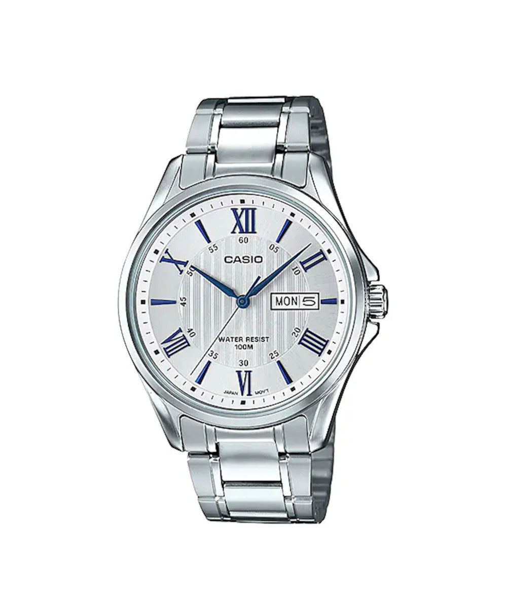 RELOJ PARA HOMBRE CASIO MTP-1384D-7A2VDF -BLANCO - Tiendas Casio TITEC