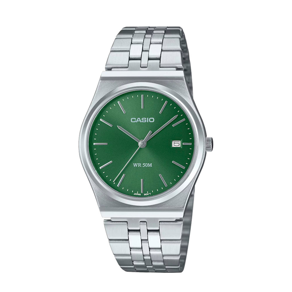 RELOJ PARA HOMBRE CASIO MTP-B145D-3AVDF -VERDE - Tiendas Casio TITEC
