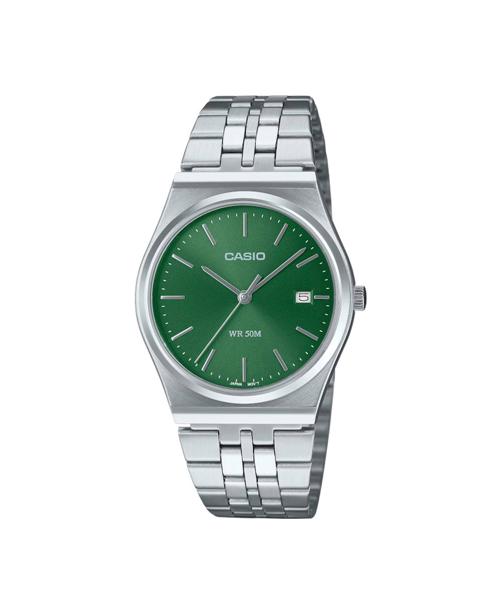 RELOJ PARA HOMBRE CASIO MTP-B145D-3AVDF -VERDE - Tiendas Casio TITEC