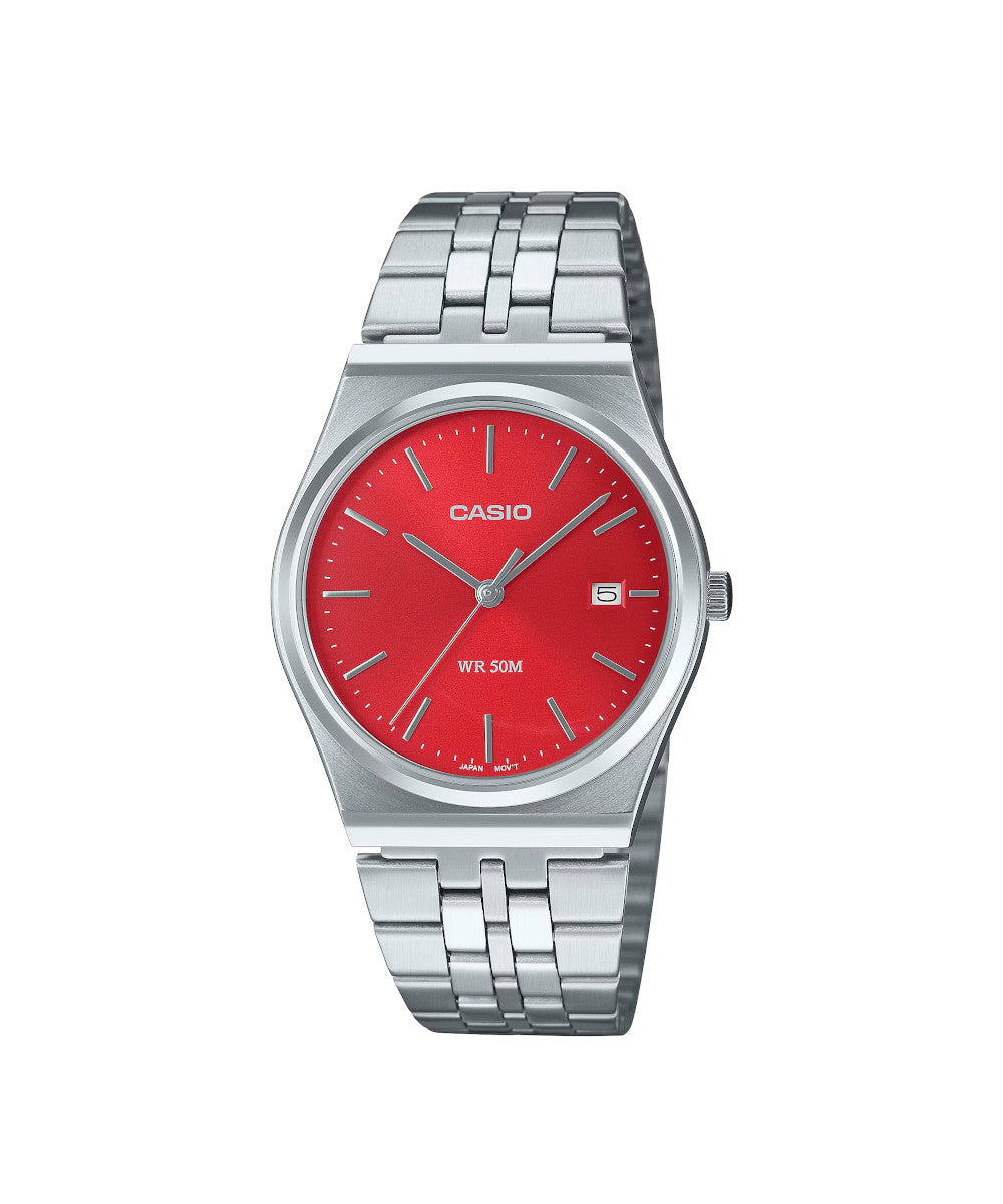 RELOJ PARA HOMBRE CASIO MTP-B145D-4A2VDF -ROJO - Tiendas Casio TITEC
