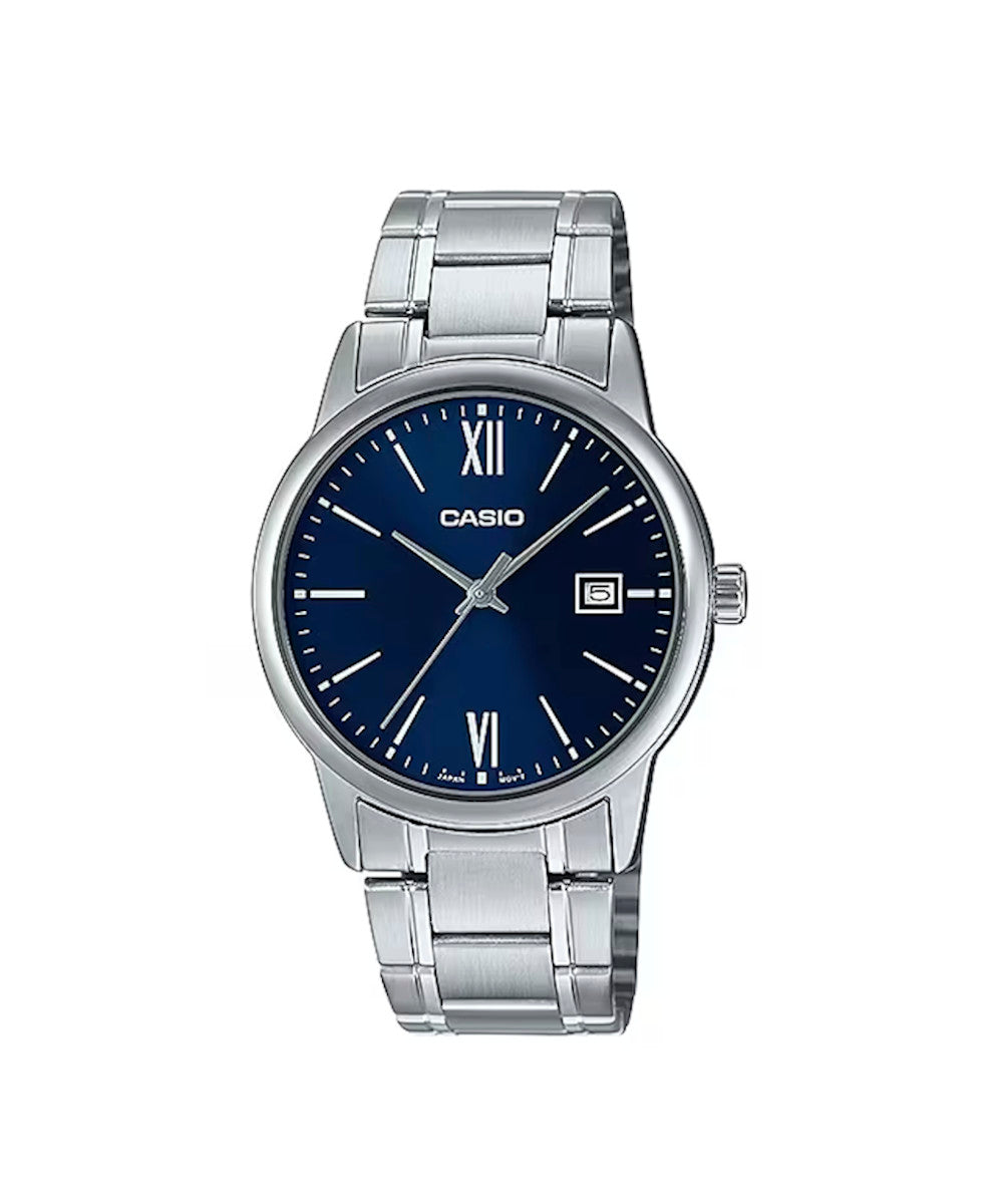 RELOJ PARA HOMBRE CASIO MTP-V002D-2B3UDF -AZUL - Tiendas Casio TITEC