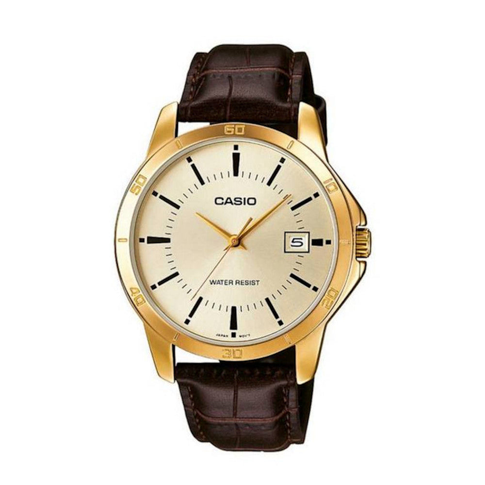 RELOJ PARA HOMBRE CASIO MTP-V004GL-9AUDF -AMARILLO - Tiendas Casio TITEC