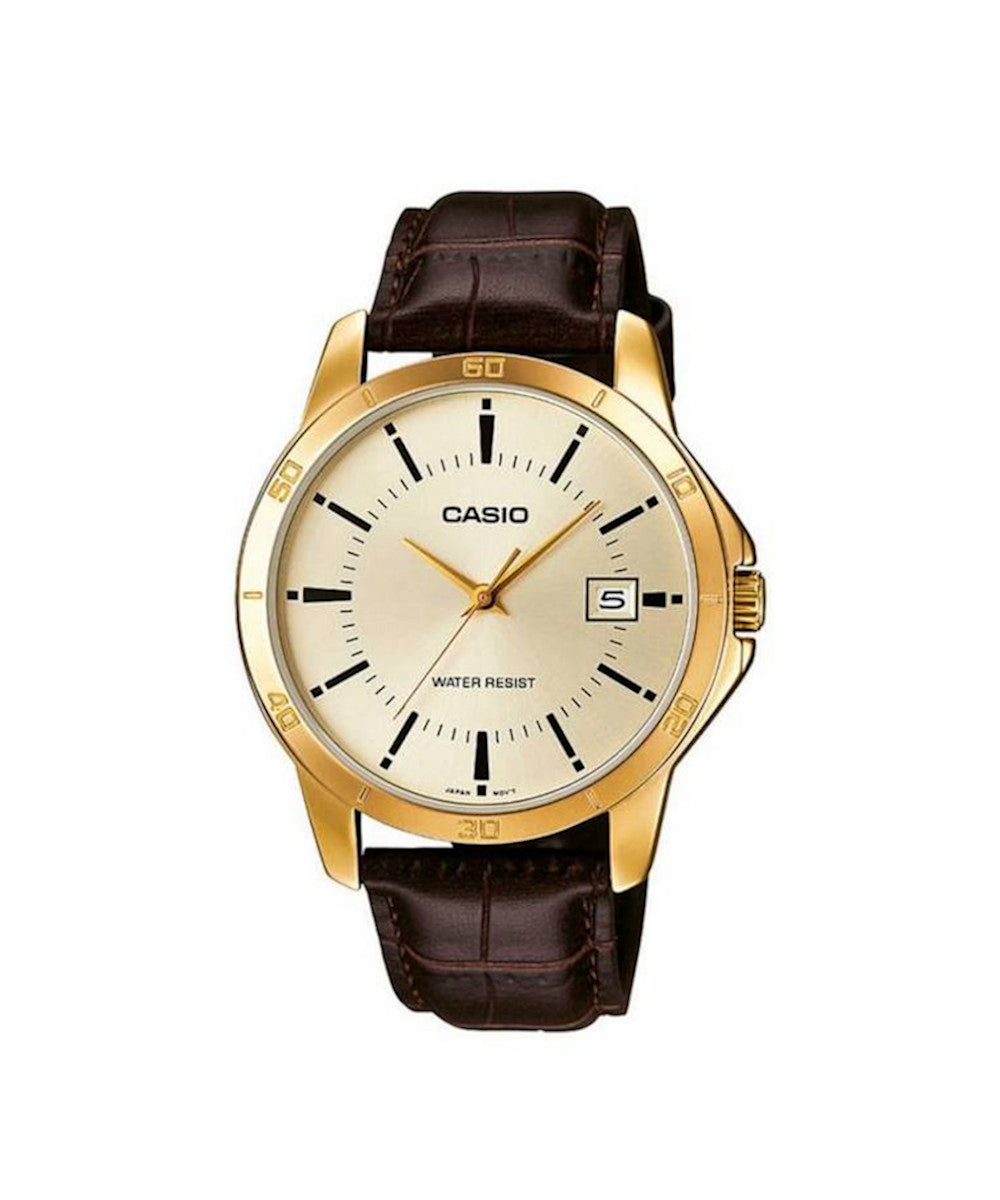 RELOJ PARA HOMBRE CASIO MTP-V004GL-9AUDF -AMARILLO - Tiendas Casio TITEC