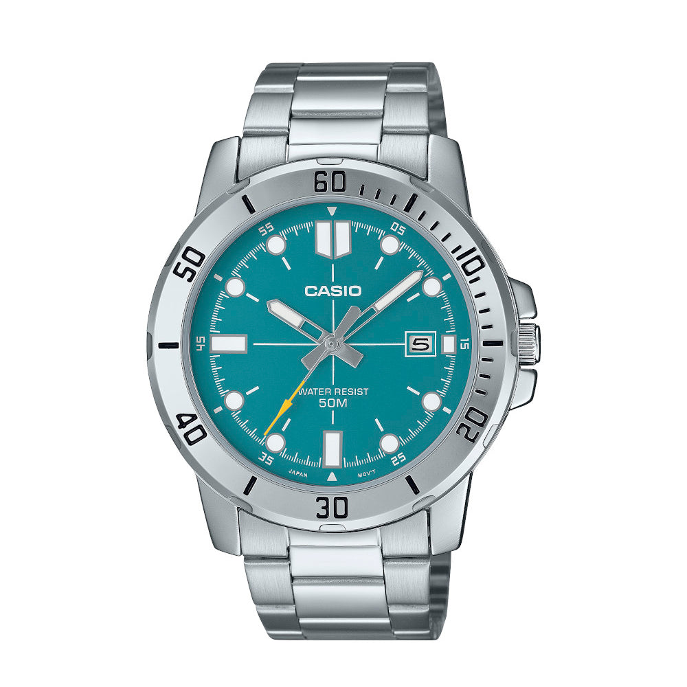 RELOJ PARA HOMBRE CASIO MTP-VD01D-3E2VUDF -VERDE - Tiendas Casio TITEC