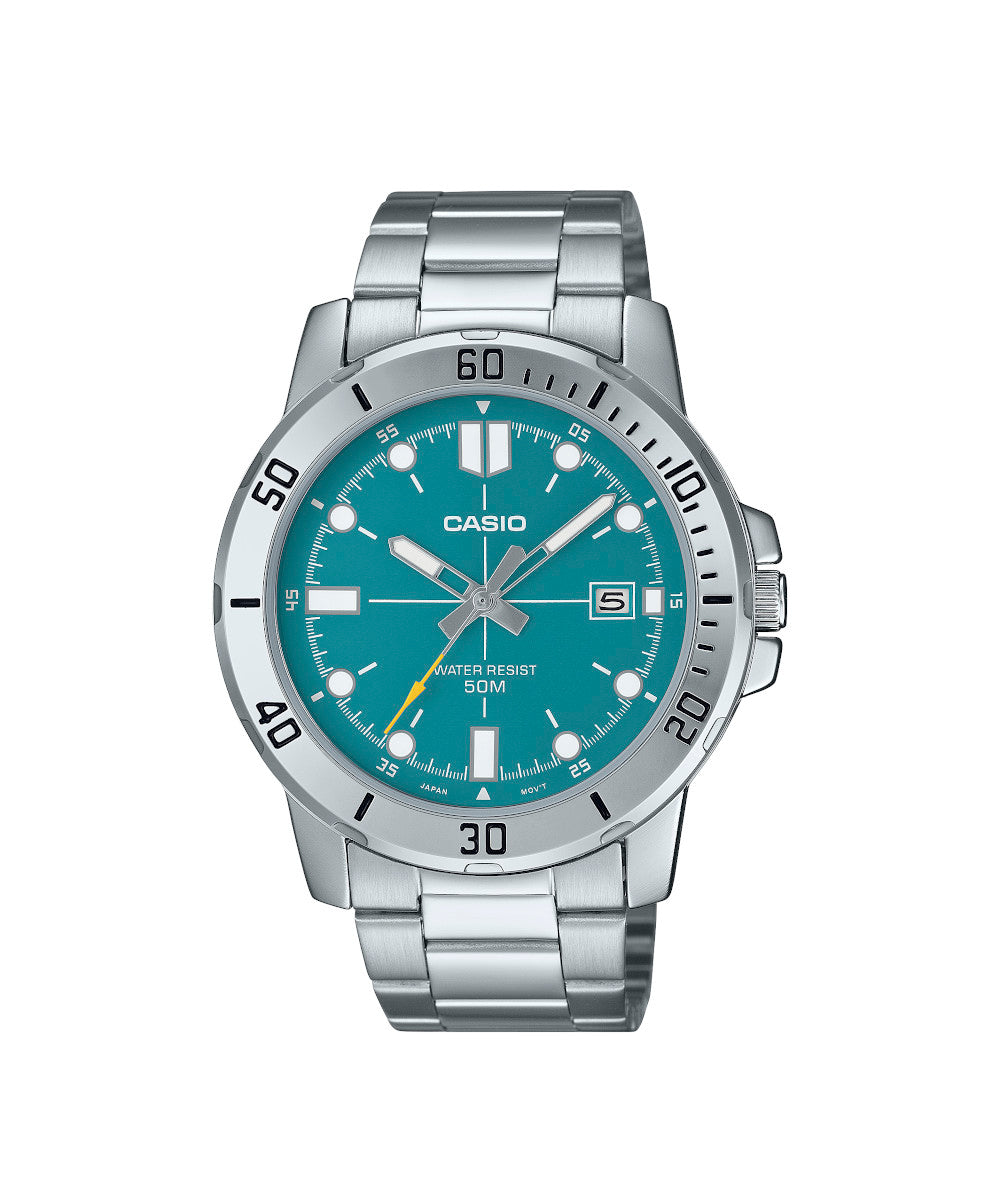 RELOJ PARA HOMBRE CASIO MTP-VD01D-3E2VUDF -VERDE - Tiendas Casio TITEC